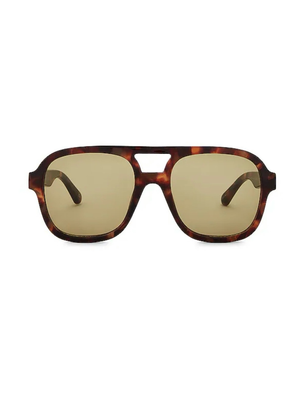 Aire Tortoiseshell Aviator Sunglasses - Brown Lenses